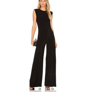 New with tags!!! Norma Kamali sleeveless black jumpsuit, size medium